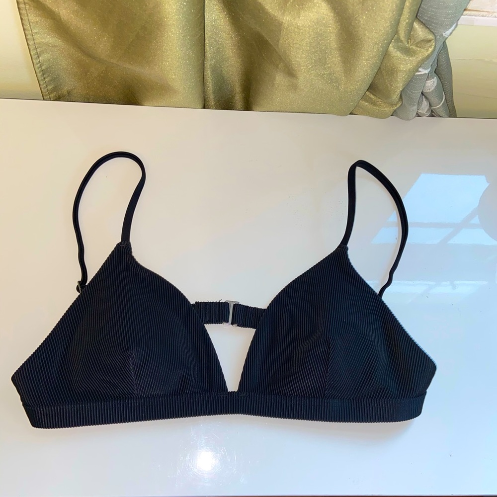 Black Abercrombie Triangle Bikini Top